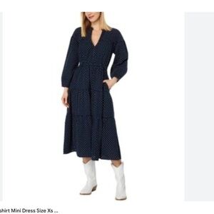 Madewell Mariette Print Tiered Midi Dress